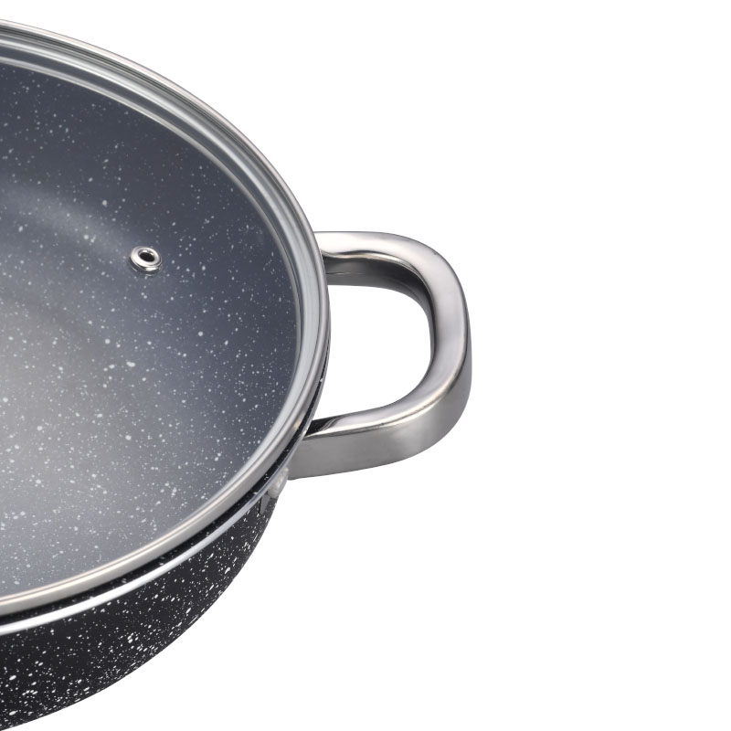 Stainless Steel Non Stick Pan Set Pressed Cookware