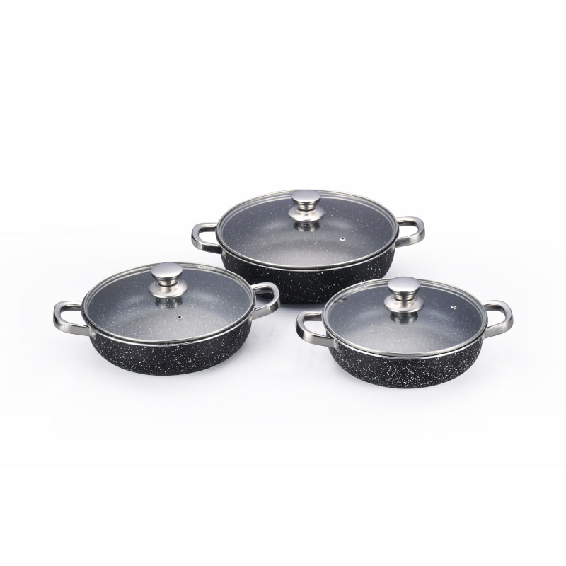 Stainless Steel Non Stick Pan Set Pressed Cookware