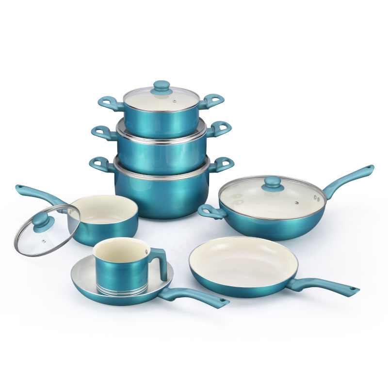Durable Heat Resistant Panting Ceramic Cookware Set