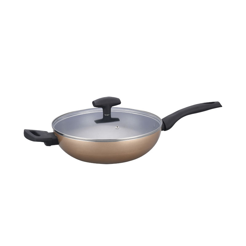 Colorful Heat Resistant Painting Kitchenware Set Pressed Cookware