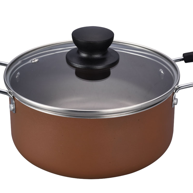 Special Crackle Paint Cooking Pots Pressed Cookware