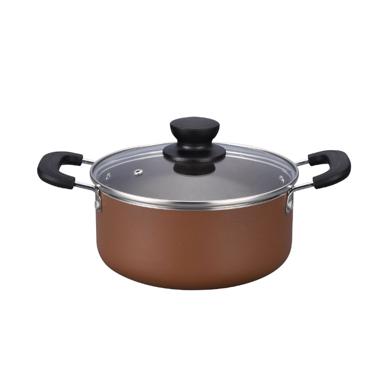 Special Crackle Paint Cooking Pots Pressed Cookware