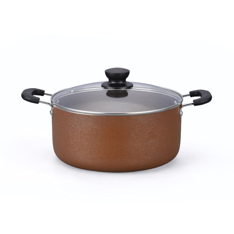 Special Crackle Paint Cooking Pots Pressed Cookware