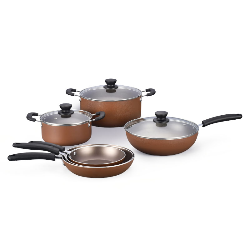 Special Crackle Paint Cooking Pots Pressed Cookware