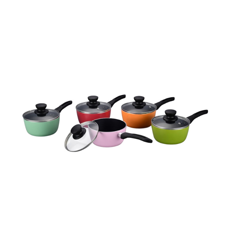 Colorful Non Stick Cooking Pan Pressed Cookware