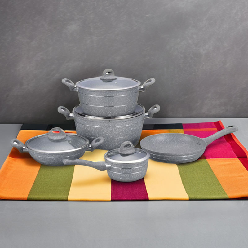 Non Stick Cooking Pan Forged Cookware with White Dots