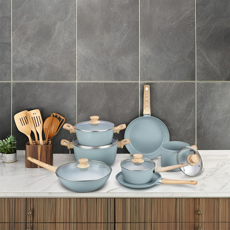 Ceramic Pots And Pans Set Forged Cookware