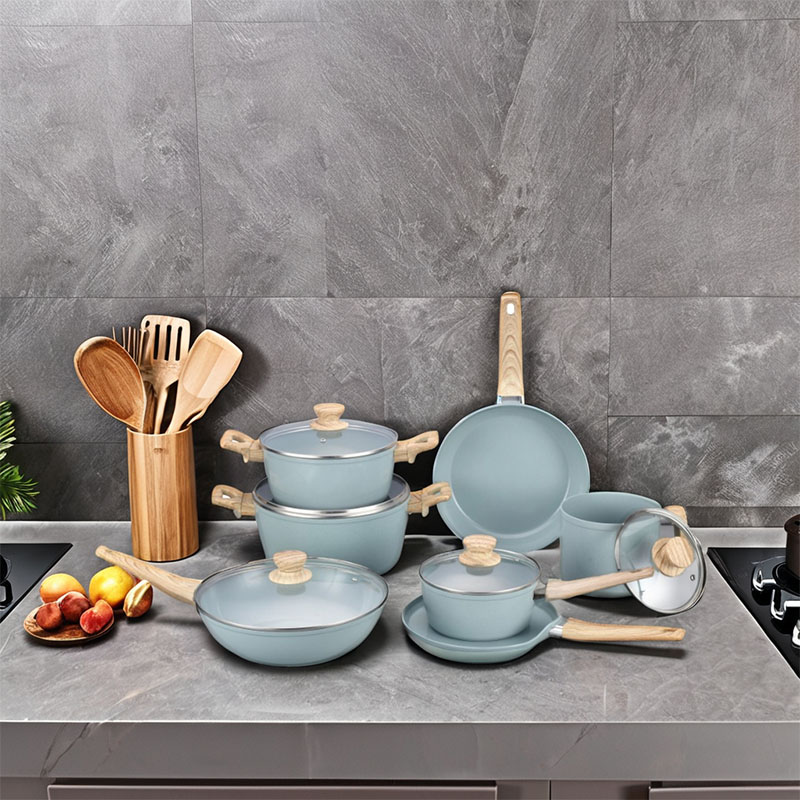 Ceramic Pots And Pans Set Forged Cookware