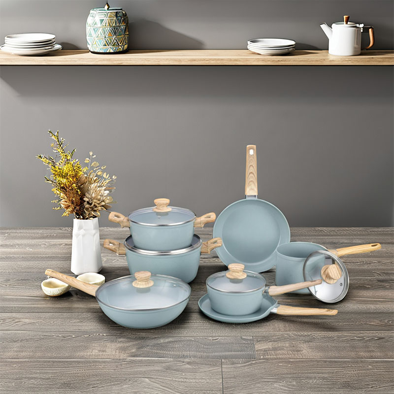 Ceramic Pots And Pans Set Forged Cookware