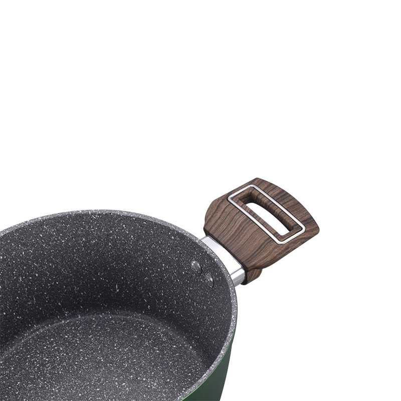 Dark Grey Stone Non Stick Cooking Pots Forged Cookware