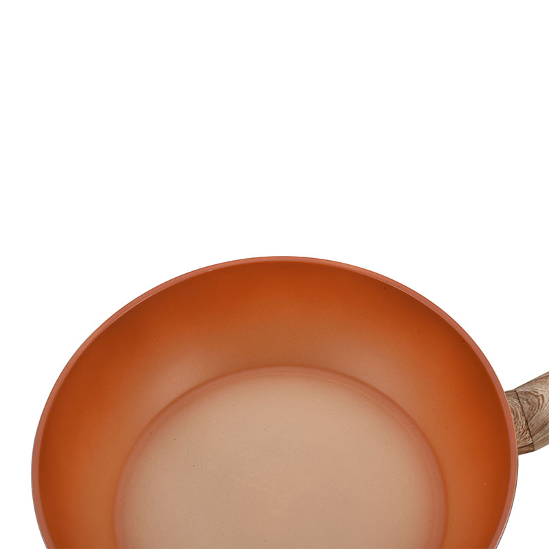 Pot Set Non Stick Coating Forged Cookware with Wood Grain