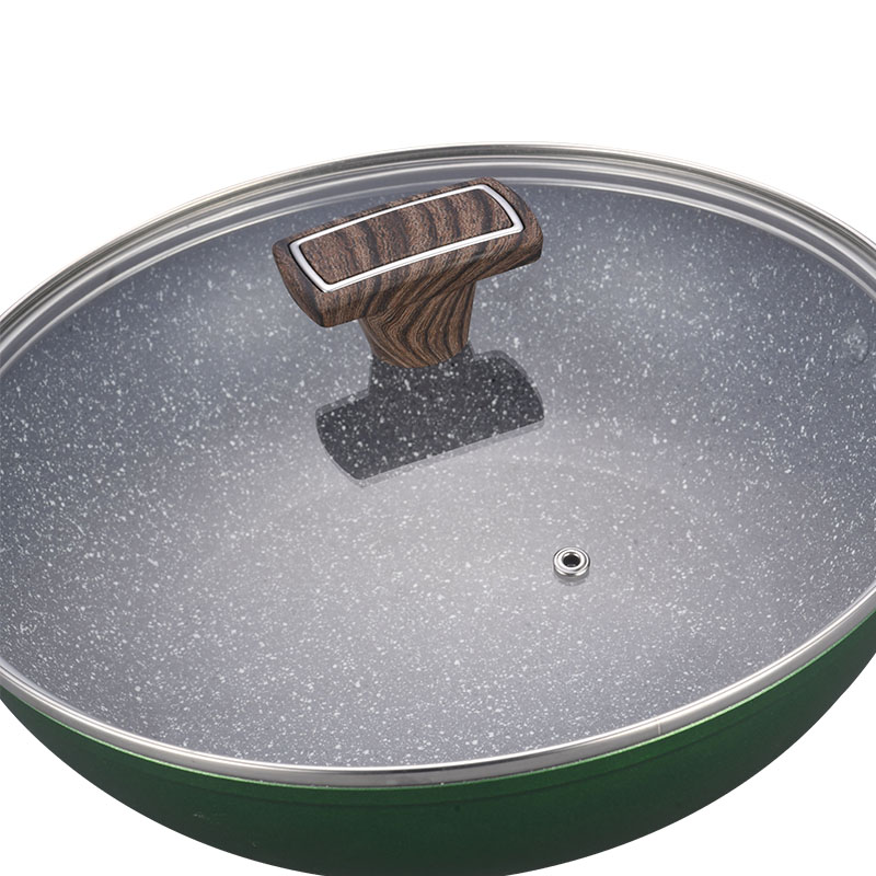 Dark Grey Stone Non Stick Cooking Pots Forged Cookware