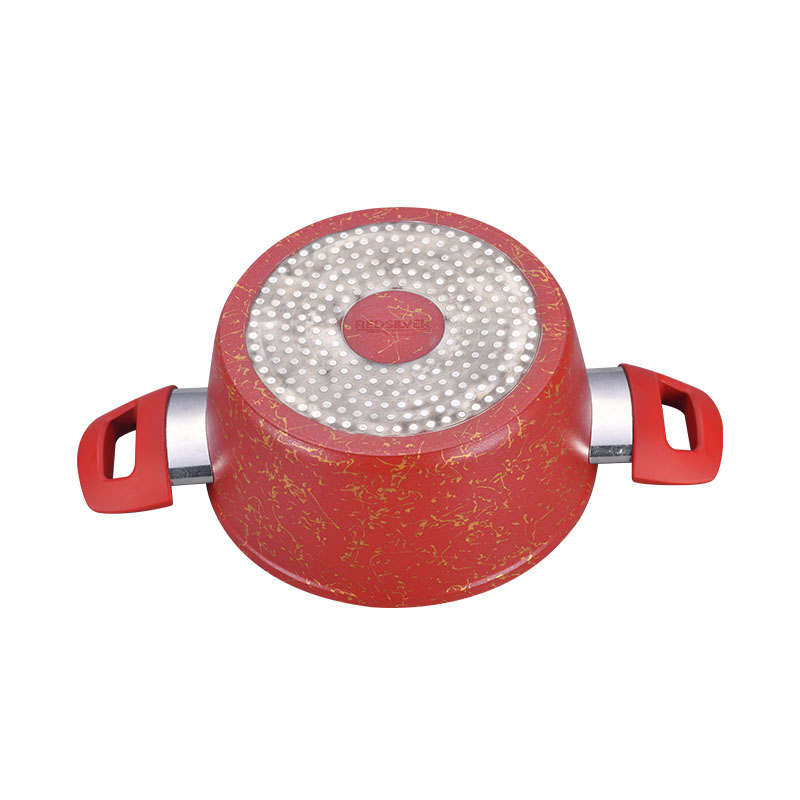 Telamon Red Golden Thread Weave Design Cookware Set