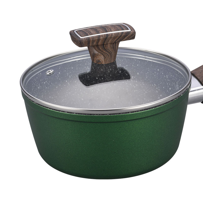 Dark Grey Stone Non Stick Cooking Pots Forged Cookware