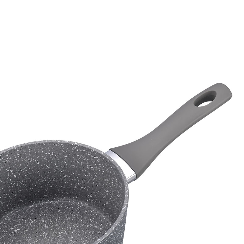 Grey Marble Soft Touch Cooking Pans Forged Cookware