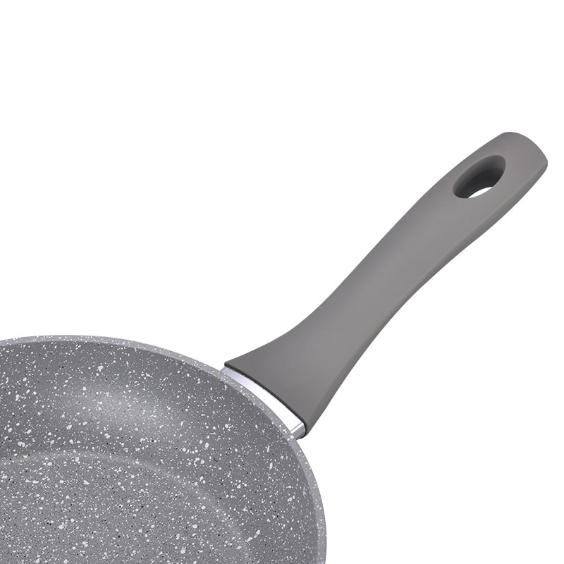 Grey Marble Soft Touch Cooking Pans Forged Cookware