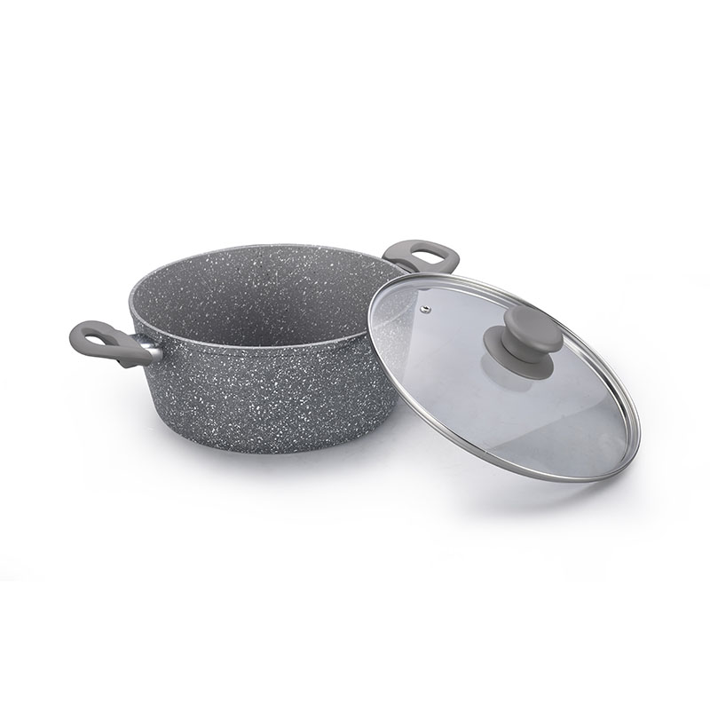 Classical Marble Soft Touch  Forged Cookware Sets