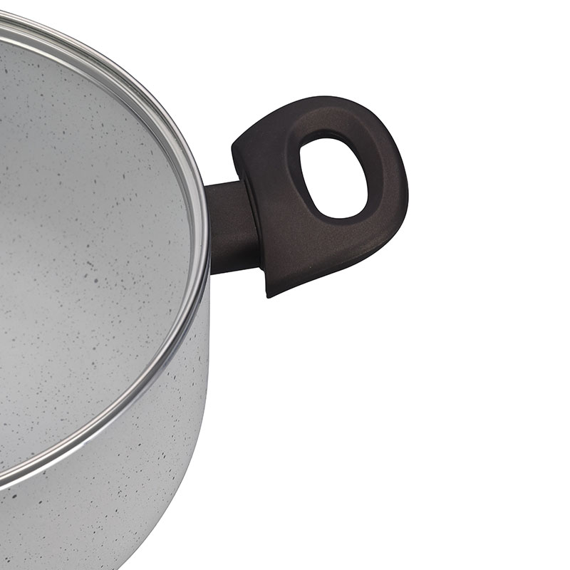 Grey Home Pan Non Stick Pressed Cookware with Lid