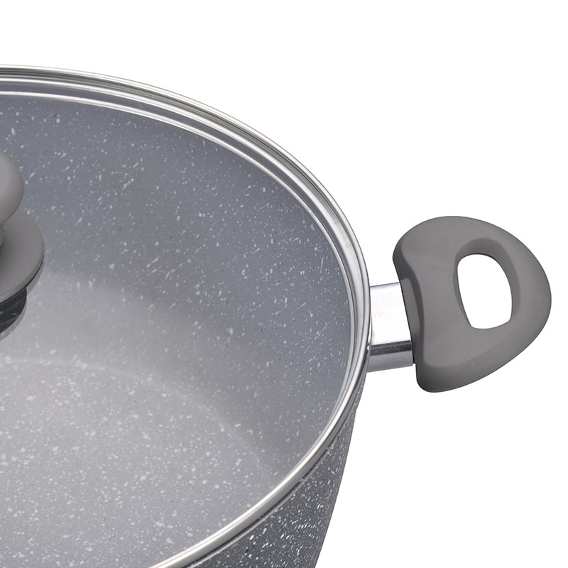 Classical Marble Soft Touch  Forged Cookware Sets