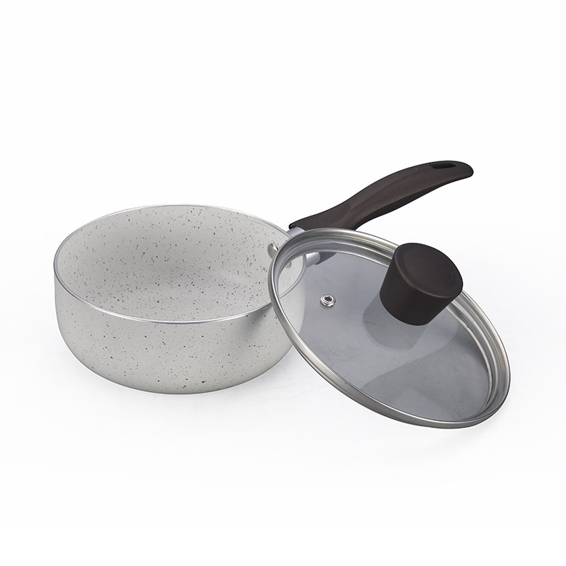 Grey Home Pan Non Stick Pressed Cookware with Lid
