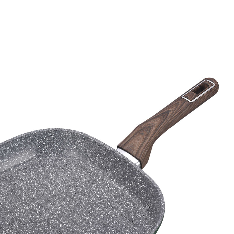 Dark Grey Stone Non Stick Cooking Pots Forged Cookware