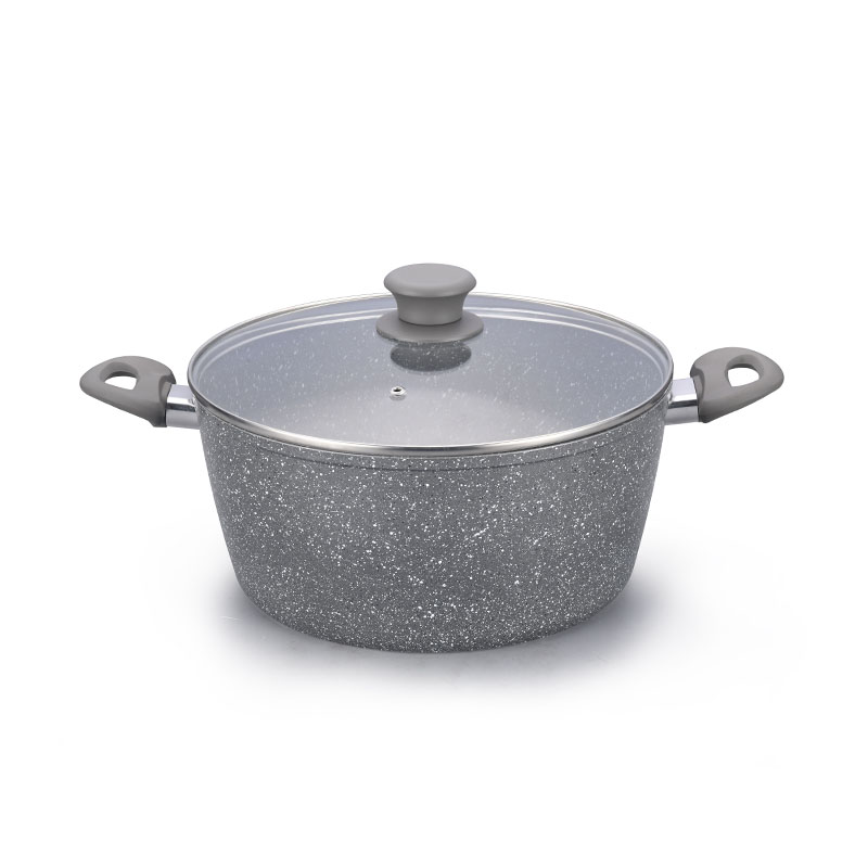 Classical Marble Soft Touch  Forged Cookware Sets