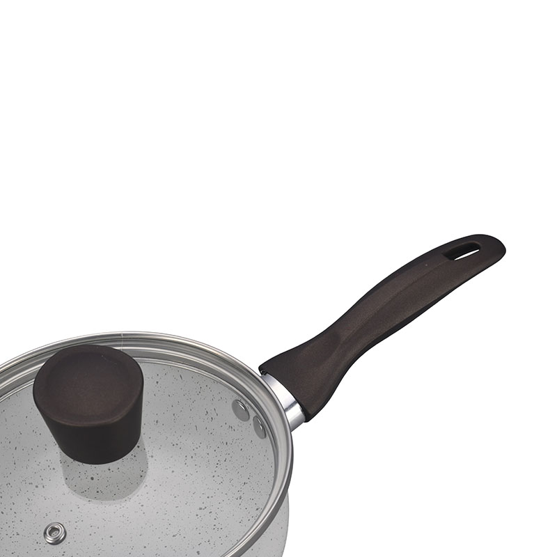 Grey Home Pan Non Stick Pressed Cookware with Lid
