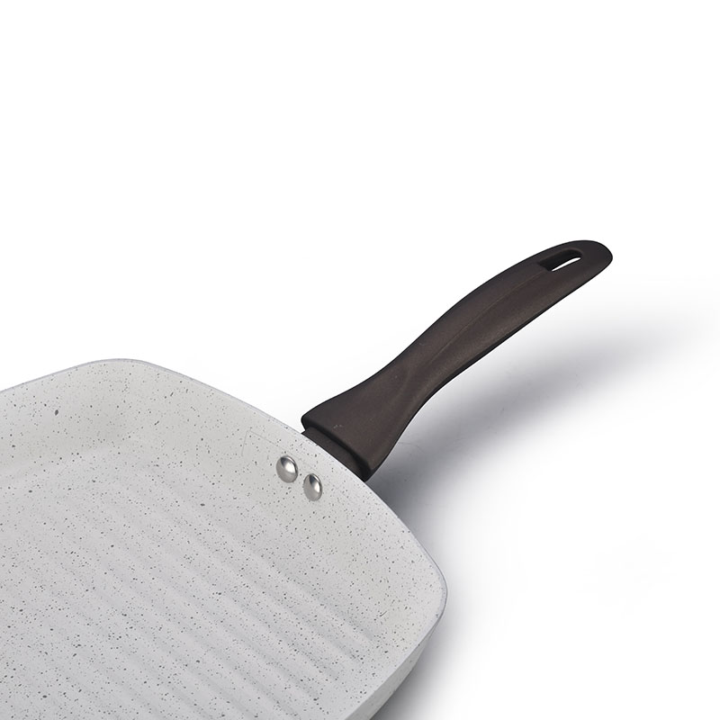 Grey Home Pan Non Stick Pressed Cookware with Lid