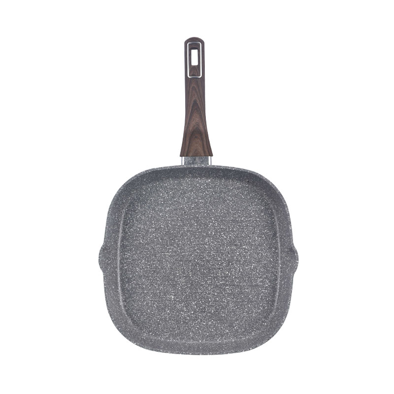 Dark Grey Stone Non Stick Cooking Pots Forged Cookware