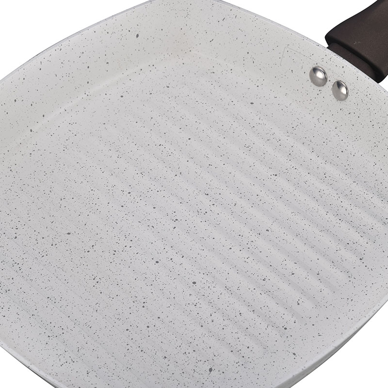 Grey Home Pan Non Stick Pressed Cookware with Lid