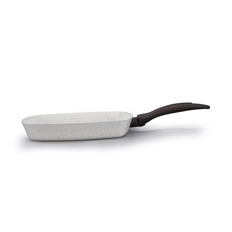 Grey Home Pan Non Stick Pressed Cookware with Lid
