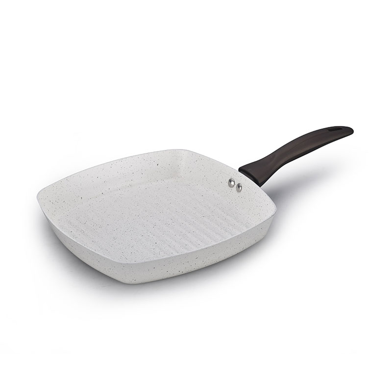 Grey Home Pan Non Stick Pressed Cookware with Lid