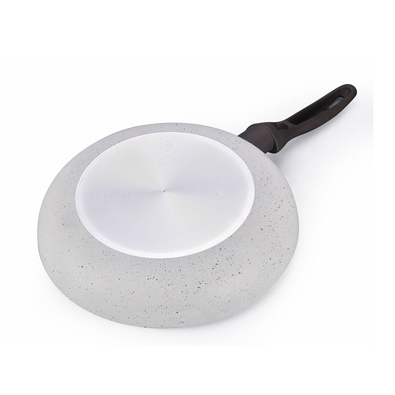 Grey Home Pan Non Stick Pressed Cookware with Lid