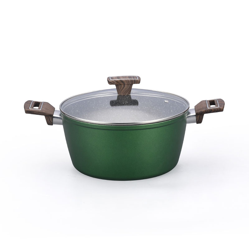 Dark Grey Stone Non Stick Cooking Pots Forged Cookware