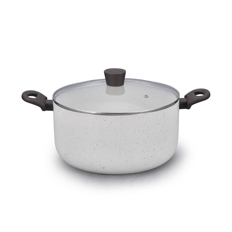 Grey Home Pan Non Stick Pressed Cookware with Lid