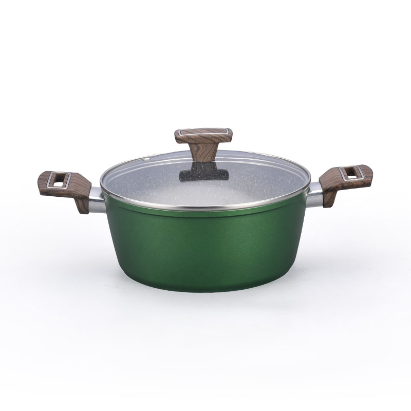 Dark Grey Stone Non Stick Cooking Pots Forged Cookware