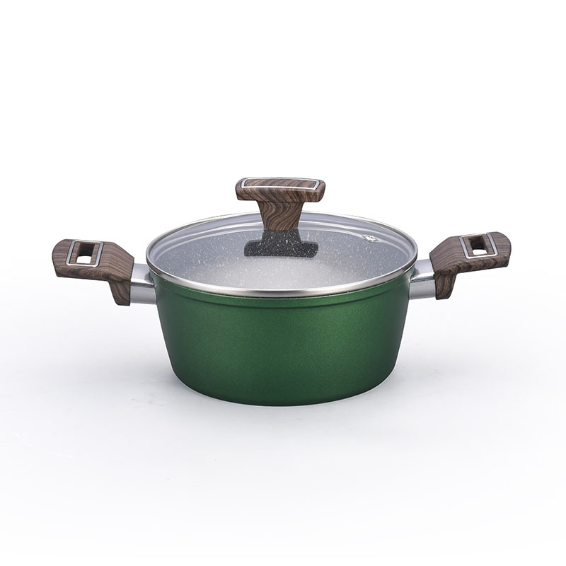 Dark Grey Stone Non Stick Cooking Pots Forged Cookware
