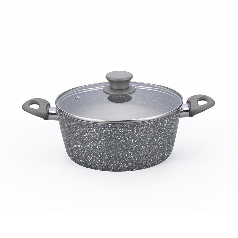 Classical Marble Soft Touch  Forged Cookware Sets