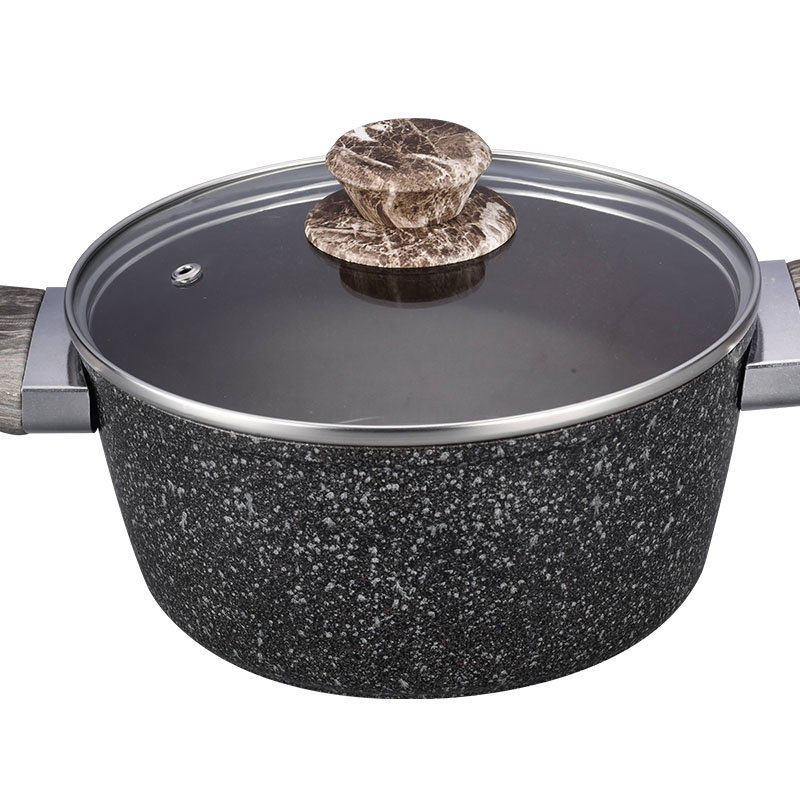 Ceramics Non Stick Coating Kitchenware Set Forged Cookware