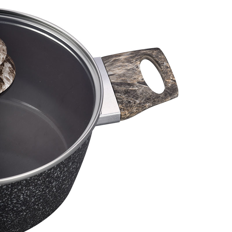 Ceramics Non Stick Coating Kitchenware Set Forged Cookware