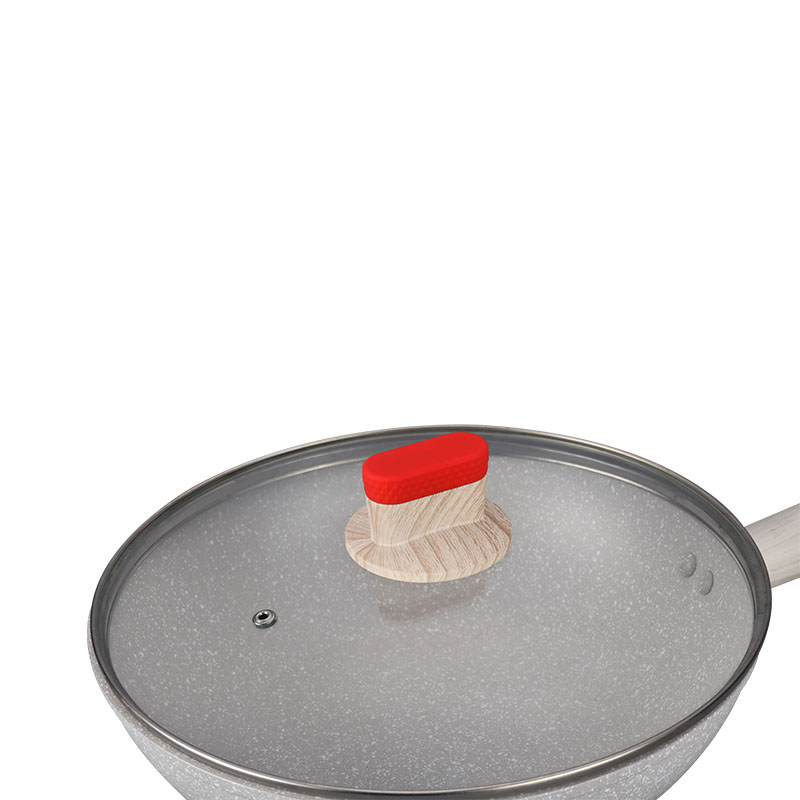 Kitchenware Set Marble Forged Cookware with Colorful Ornamental