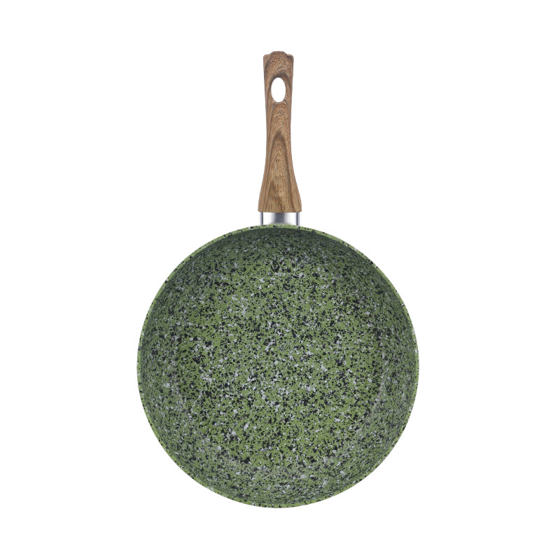 Marble Forged Non Stick Cookware with Wood Grain