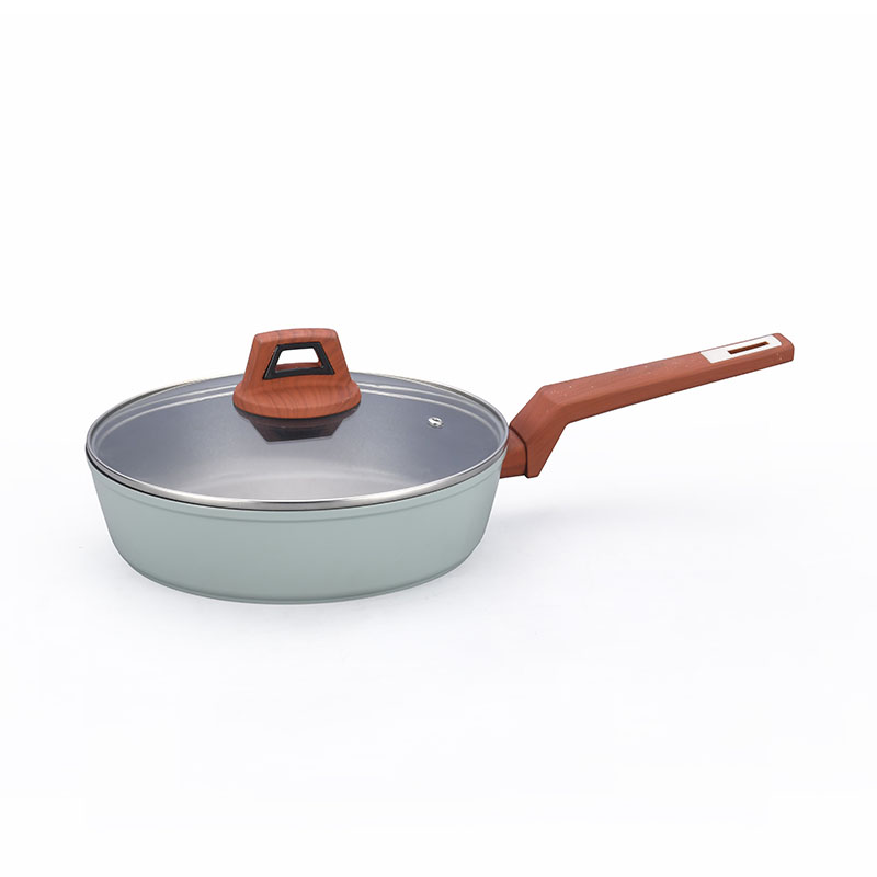 Wood Handle Aluminum Pots And Pans Forged Cookware
