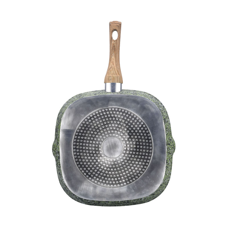 Marble Forged Non Stick Cookware with Wood Grain
