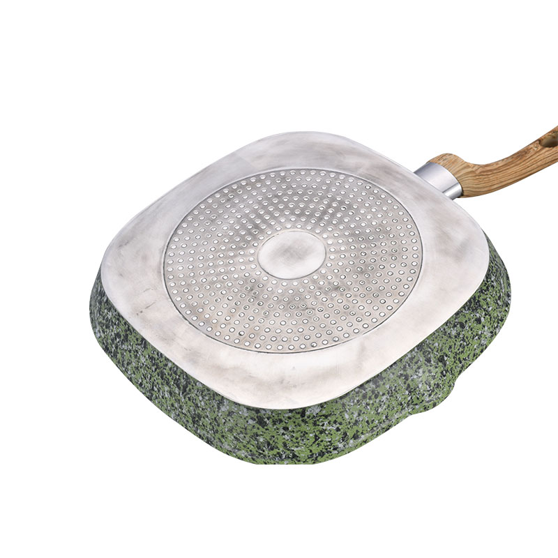 Marble Forged Non Stick Cookware with Wood Grain