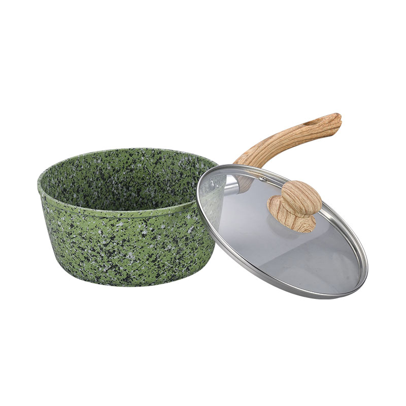 Marble Forged Non Stick Cookware with Wood Grain