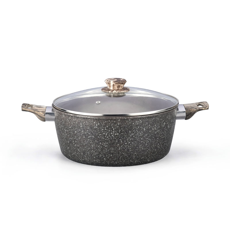 Ceramics Non Stick Coating Kitchenware Set Forged Cookware