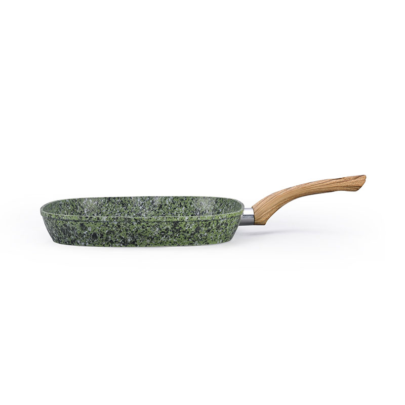 Marble Forged Non Stick Cookware with Wood Grain