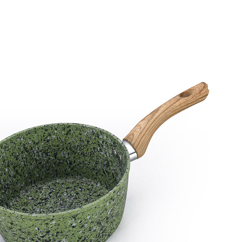 Marble Forged Non Stick Cookware with Wood Grain
