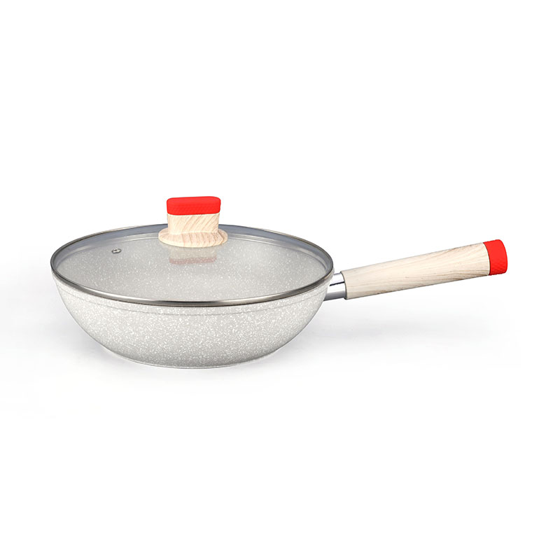 Kitchenware Set Marble Forged Cookware with Colorful Ornamental